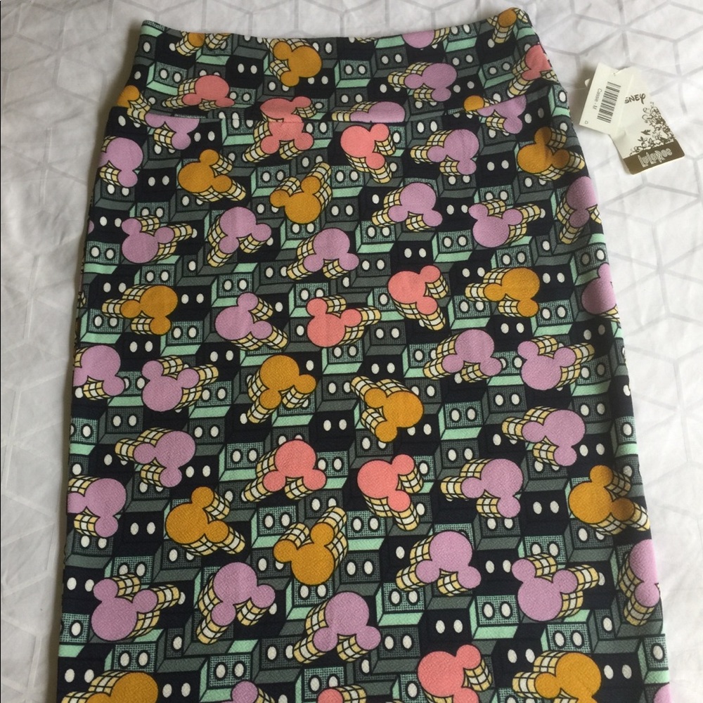 Disney Mickey Mouse Cassie LulaRoe Skirt Pencil.